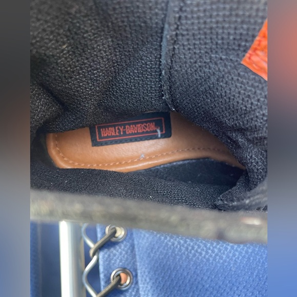 Harley-Davidson Women’s Black Leather Lace Up  Combat Riding Boots Sz 7.5 - Picture 6 of 10